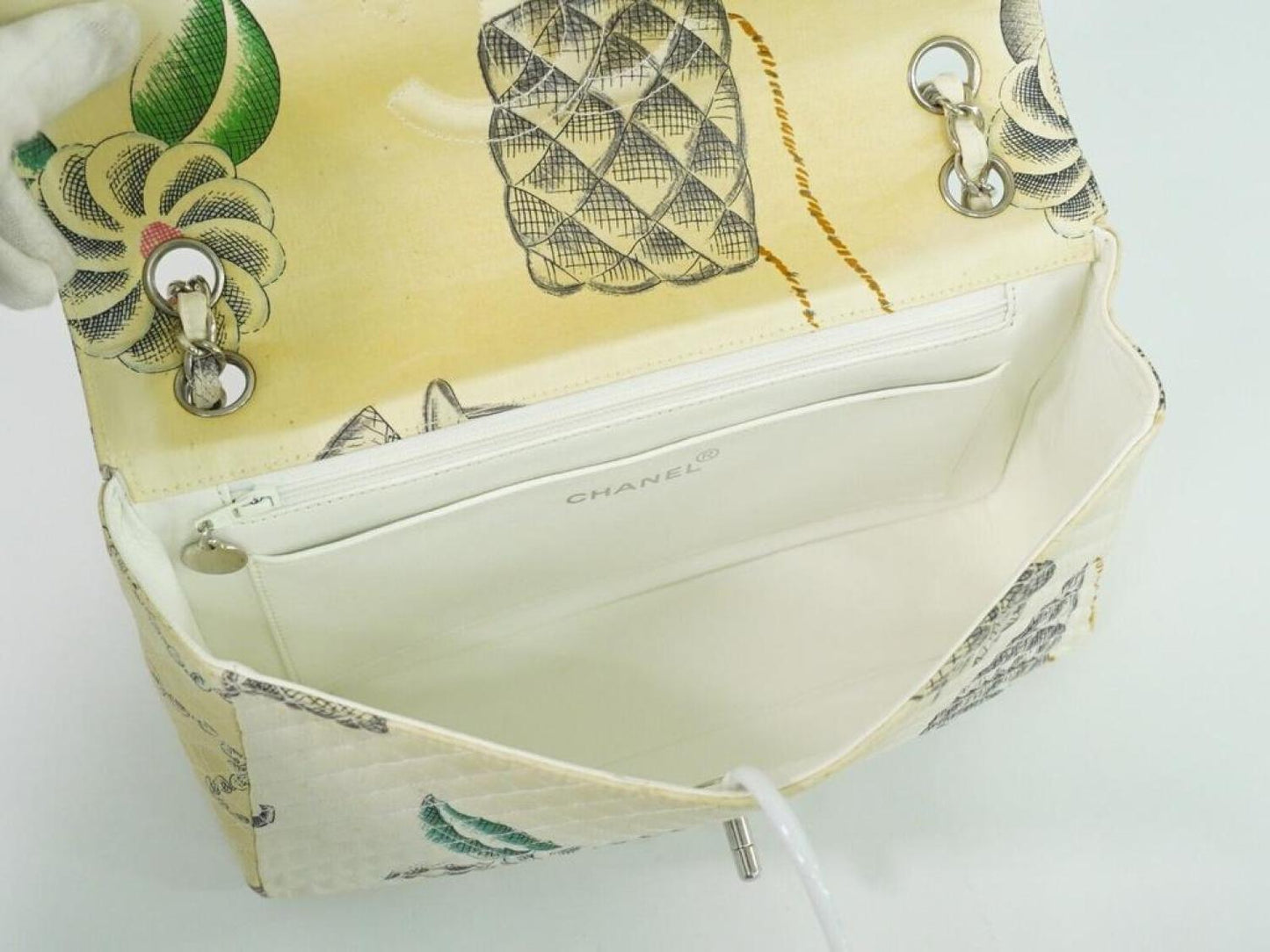 Chanel Matelassé Canvas Shoulder Bag (Pre-Owned)