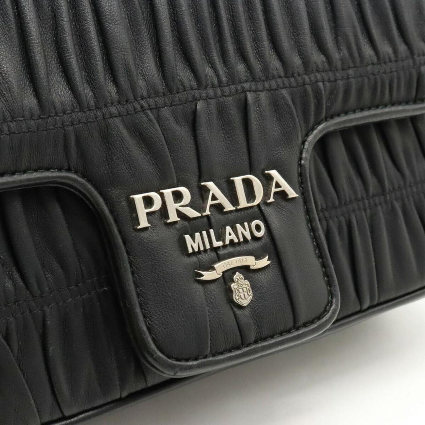 Prada Nappa Gauffré Leather Shoulder Bag (Pre-Owned)