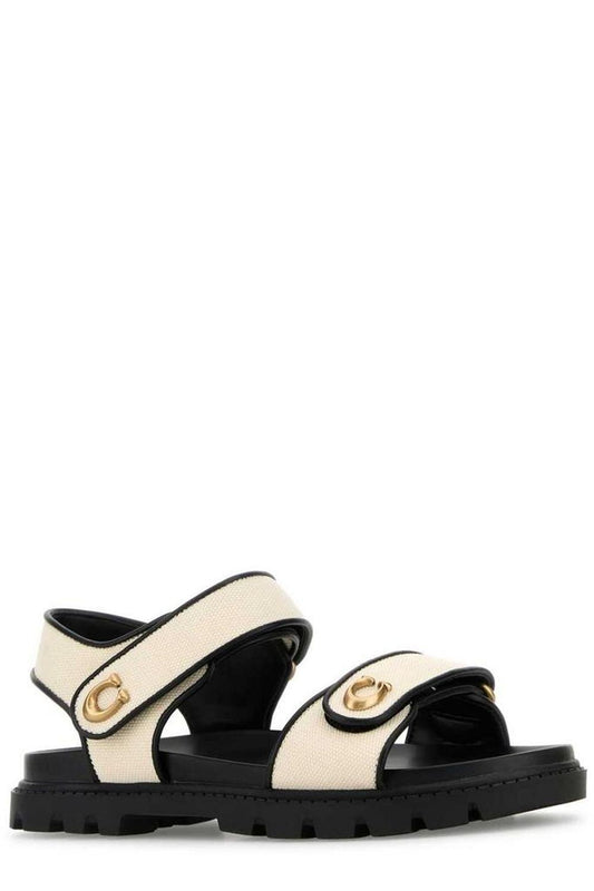 Coach Brynn Logo-Plaque Sandals