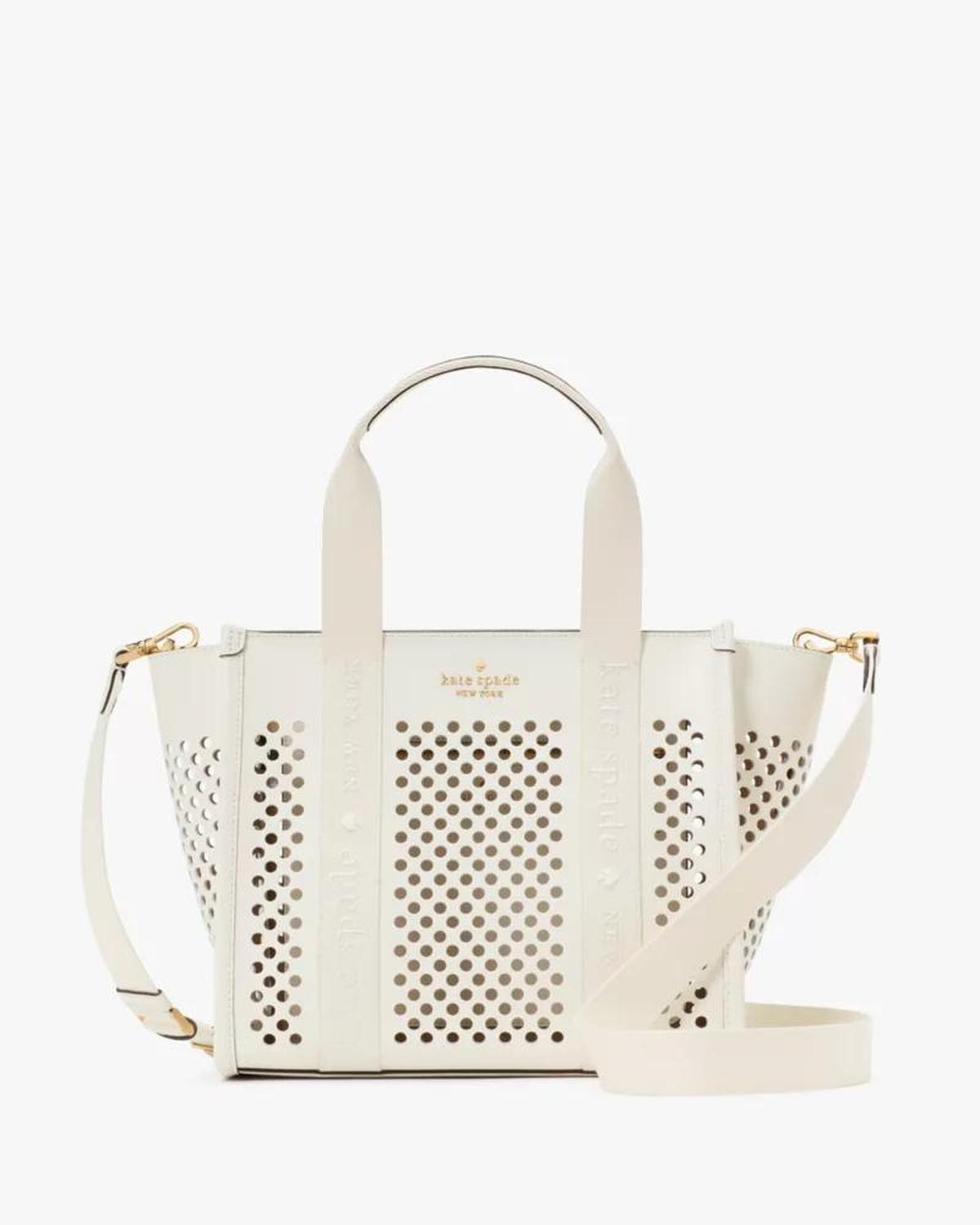 Kip Perforated Leather Small Tote