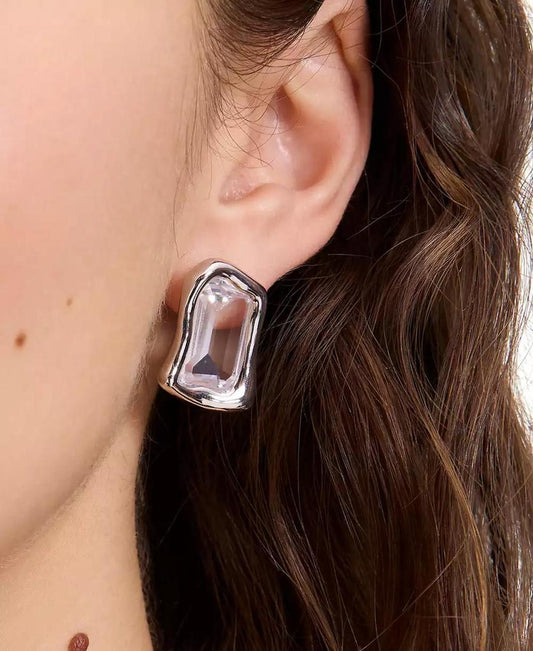 Cubic Zirconia Statement Stud Earrings