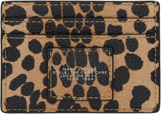 Beige & Black 'The Leather Card Case' Card Holder