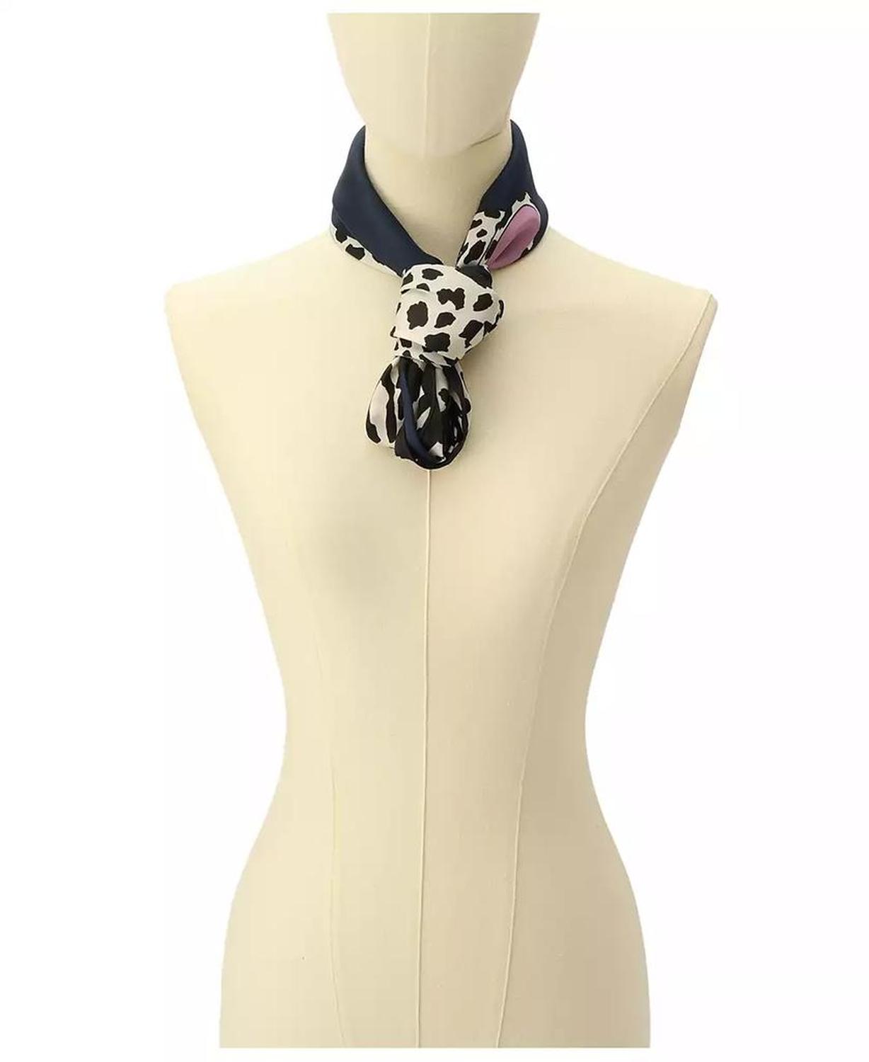 Women's Leopard Silk Square Scarf