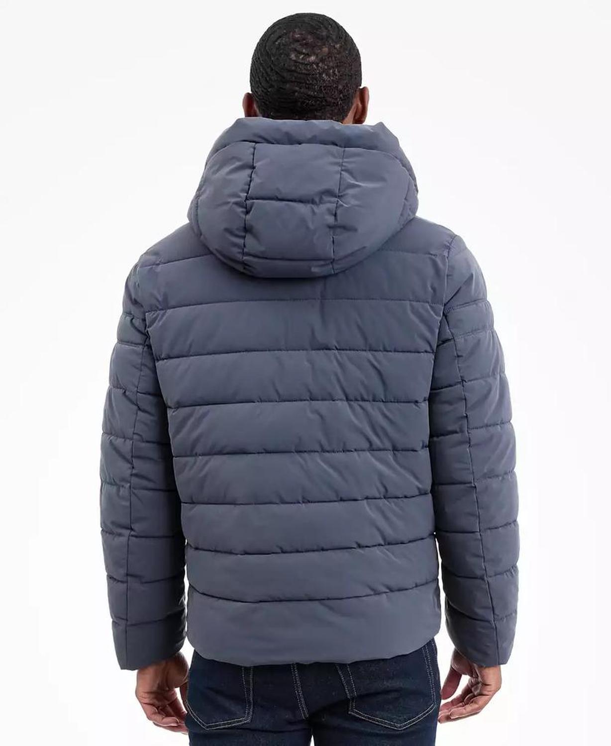 Men's Dressy Hooded Stretch Packable Jacket
