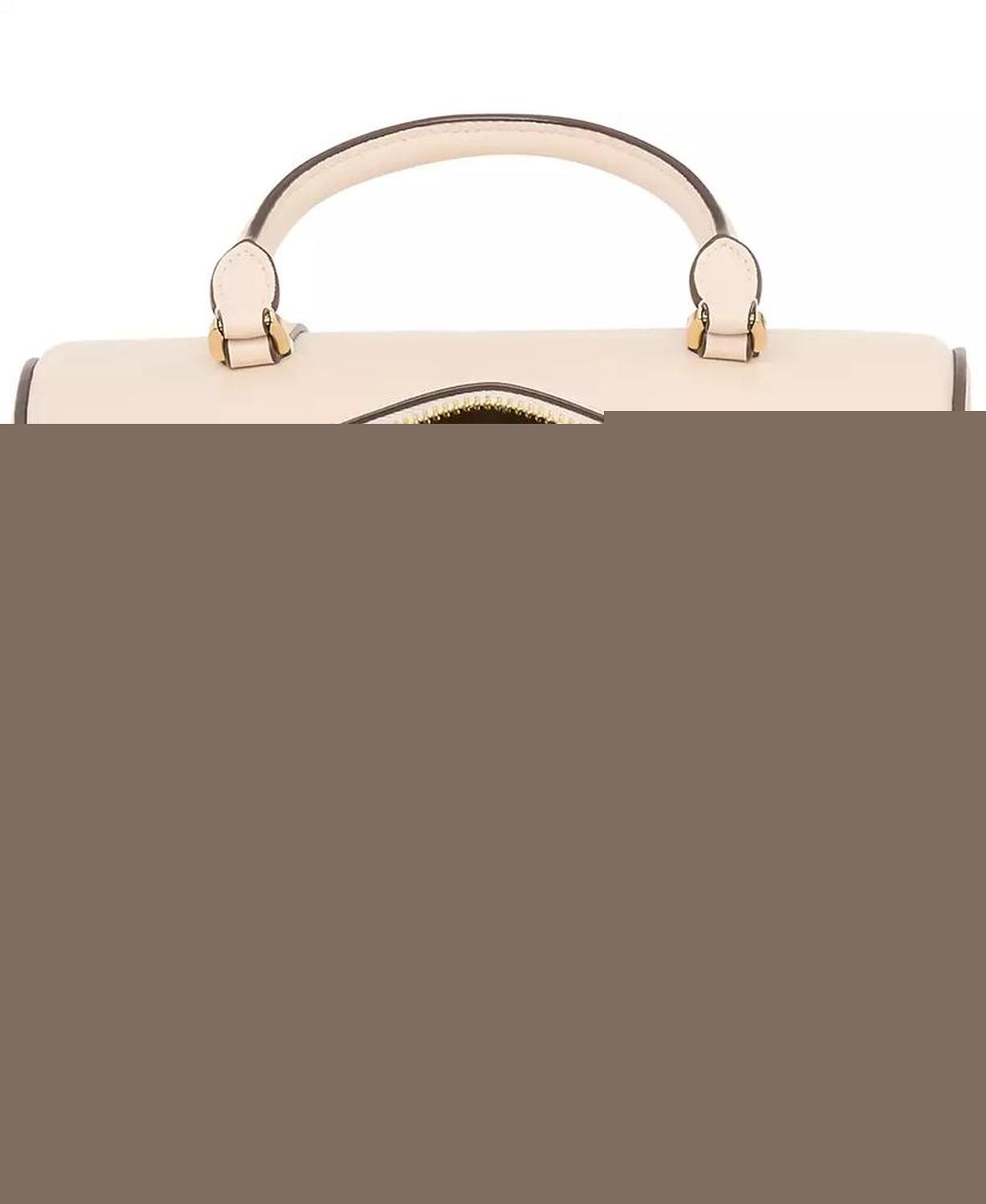 Spade Icon Small Leather Barrel Bag