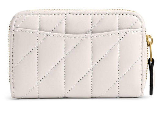 Small Zip Around Card Case with Pillow Quilting