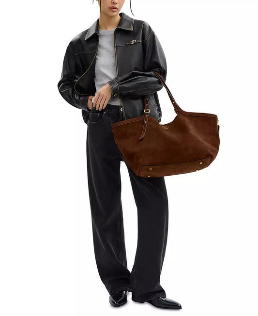 Suede Gramercy Tote