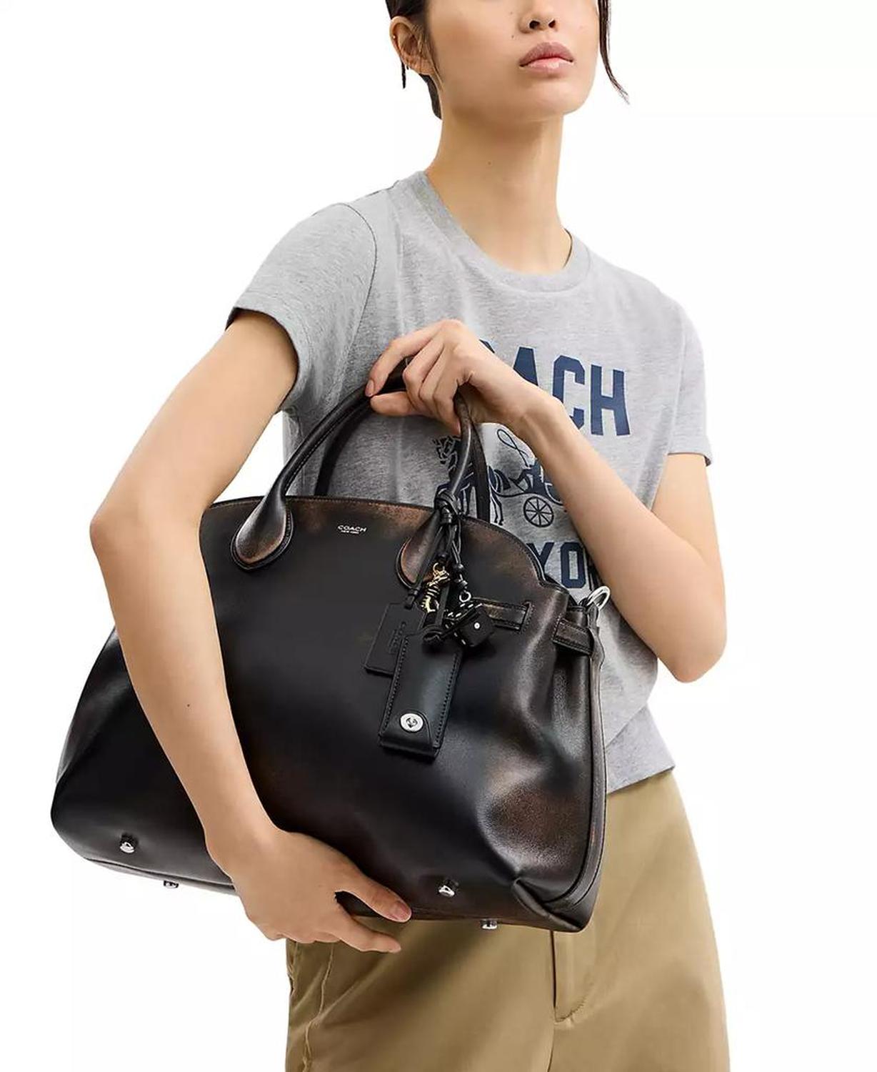 Soft Empire Large Leather Carryall Bag 40
