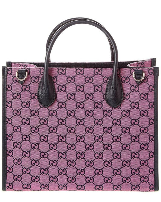 Gucci Small GG Canvas & Leather Tote