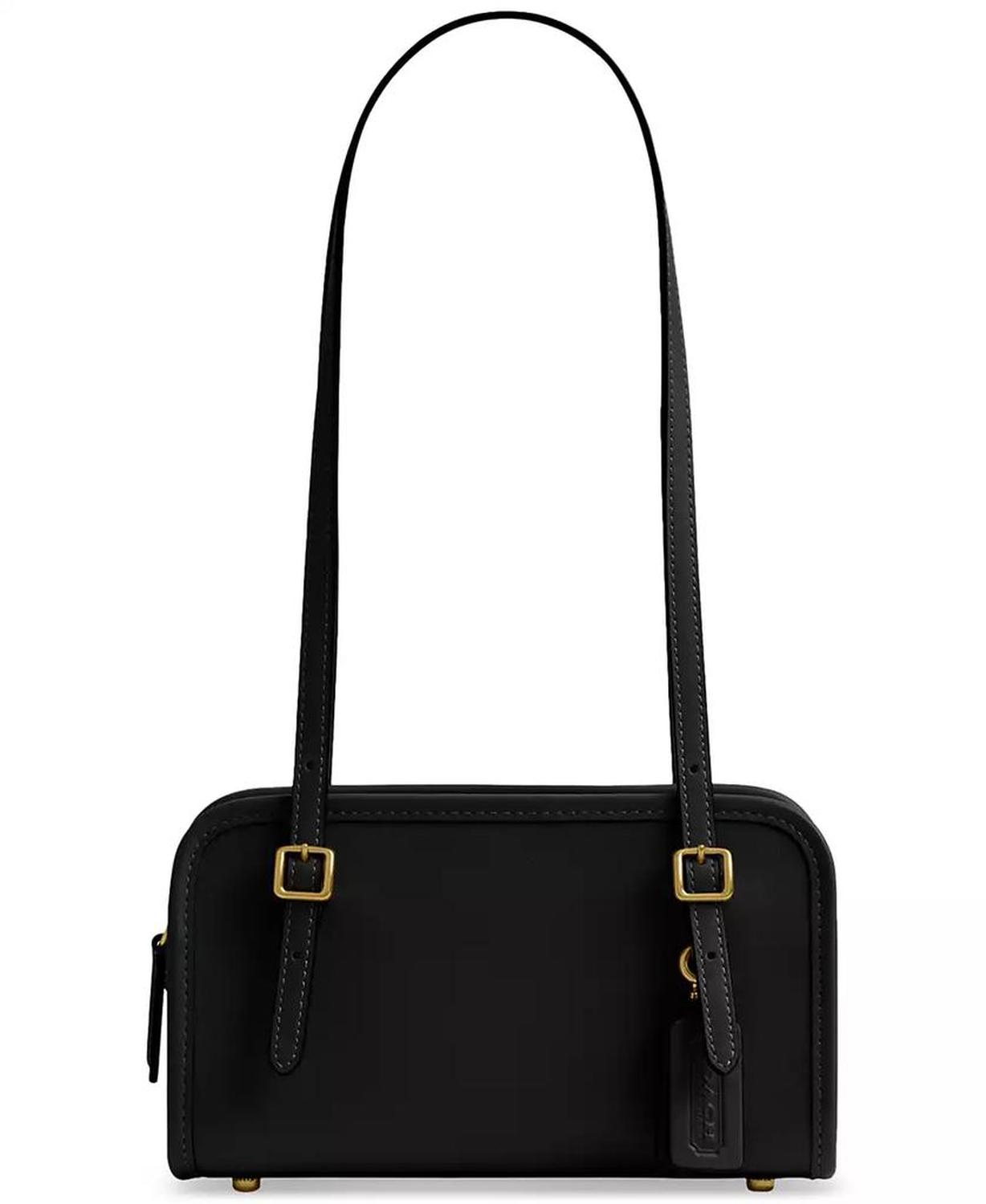 Swing Zip Leather Shoulder Bag 20