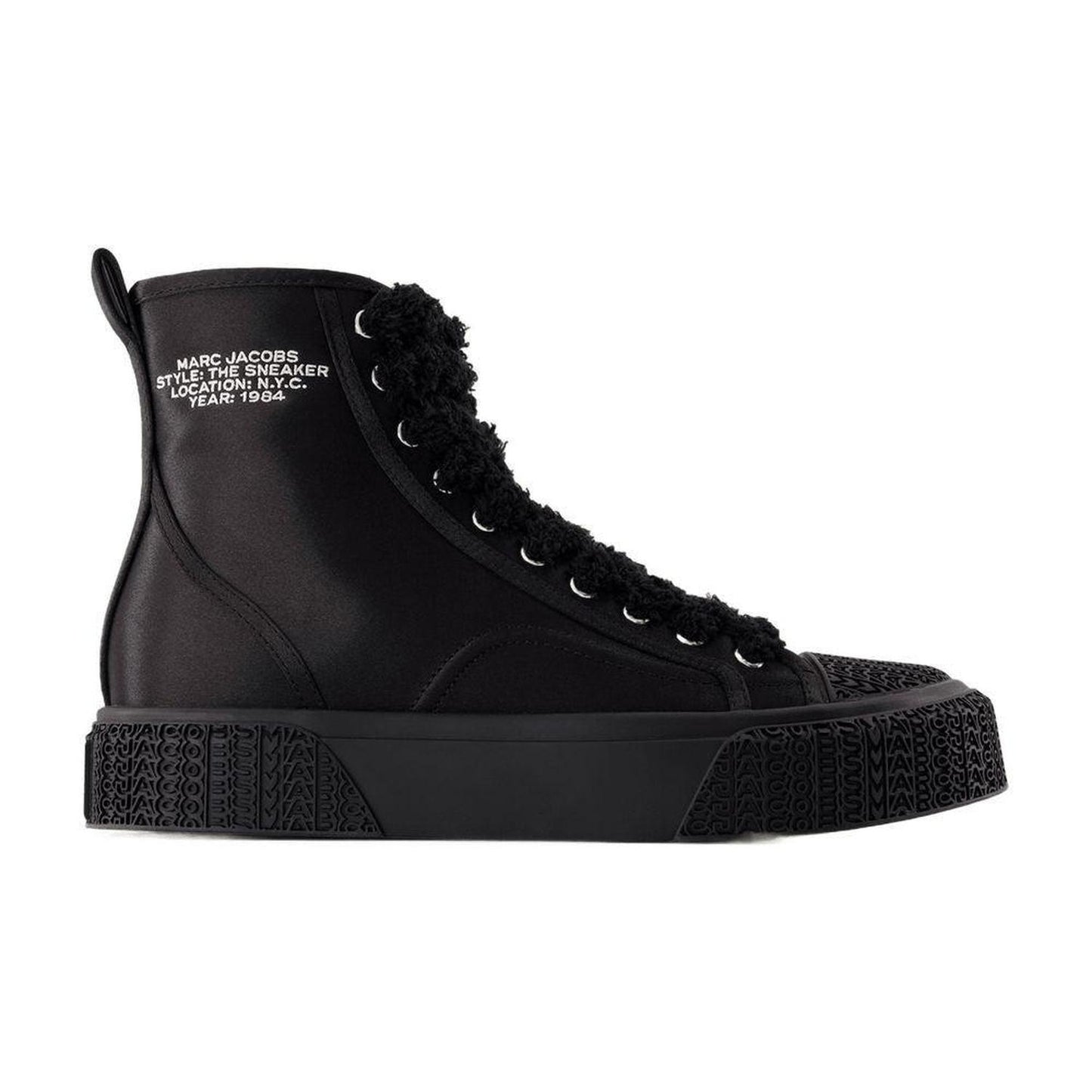 The High Top Sneakers - Synthetic - Black