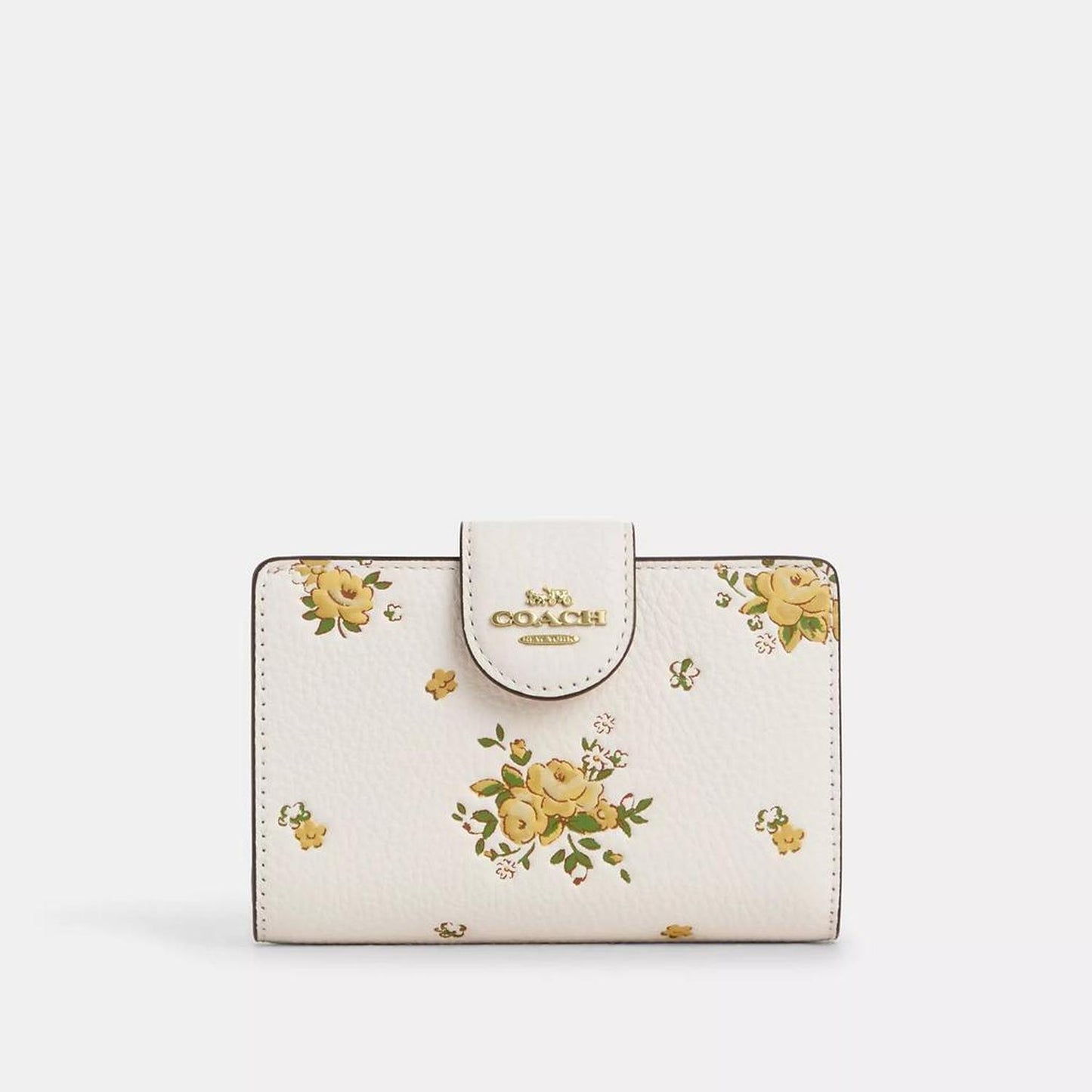 Medium Corner Zip Wallet With Floral Print