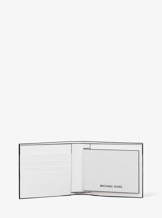 Cooper Saffiano Leather Billfold Wallet With Passcase