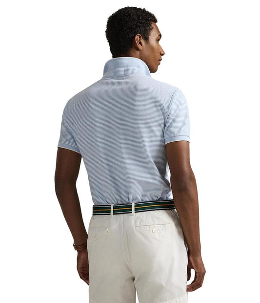 Custom Slim Fit Stretch Oxford Mesh Polo