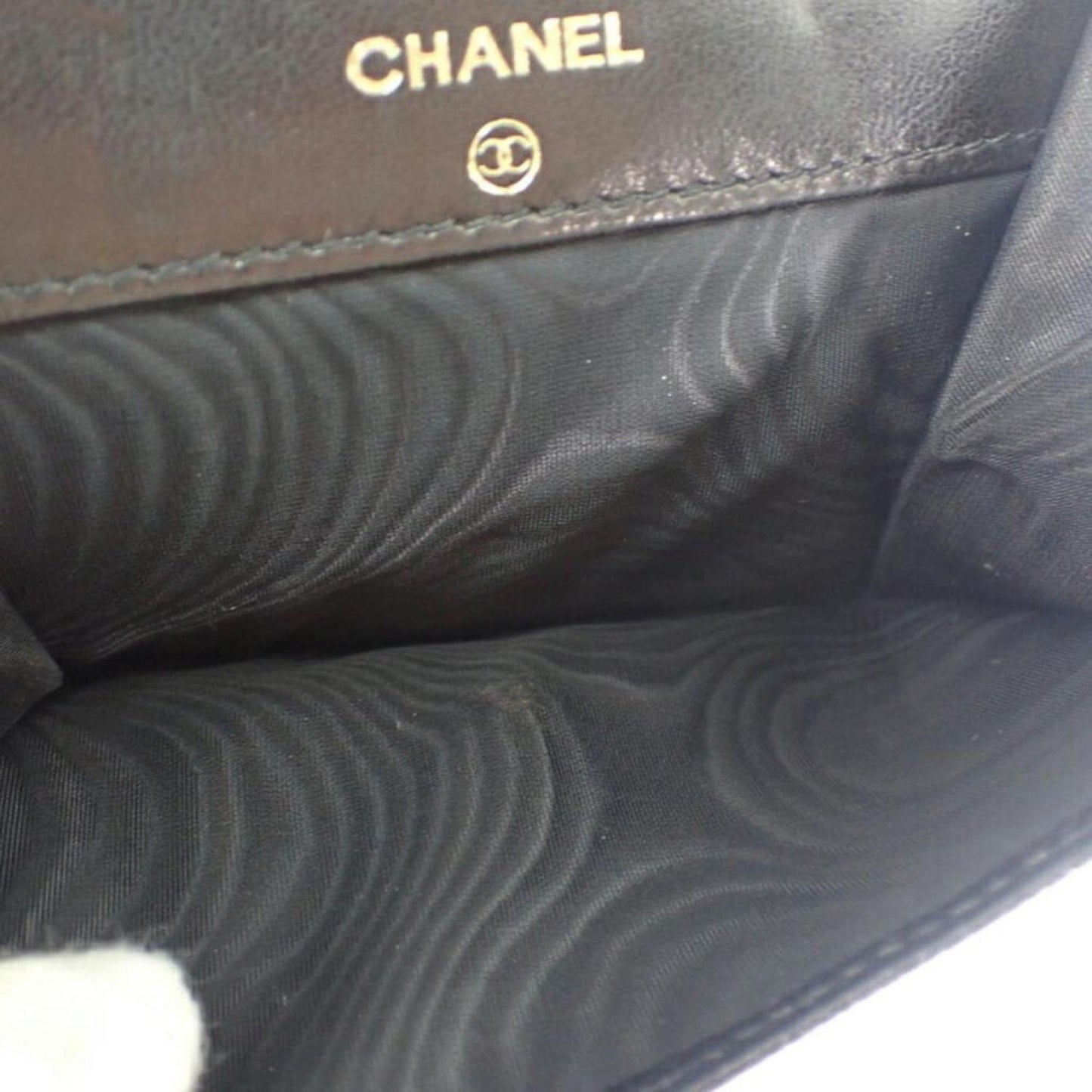 Chanel Logo Cc Leather Wallet (Pre-Owned)