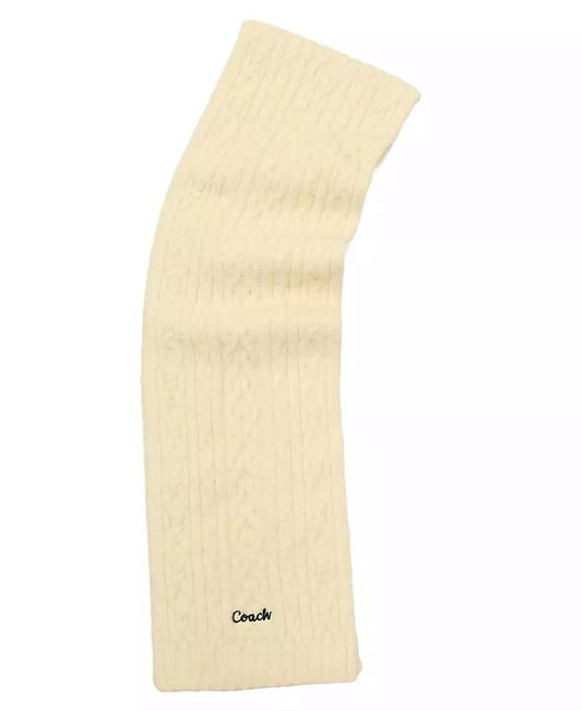 Women's Embroidered Cable-Knit Muffler Scarf