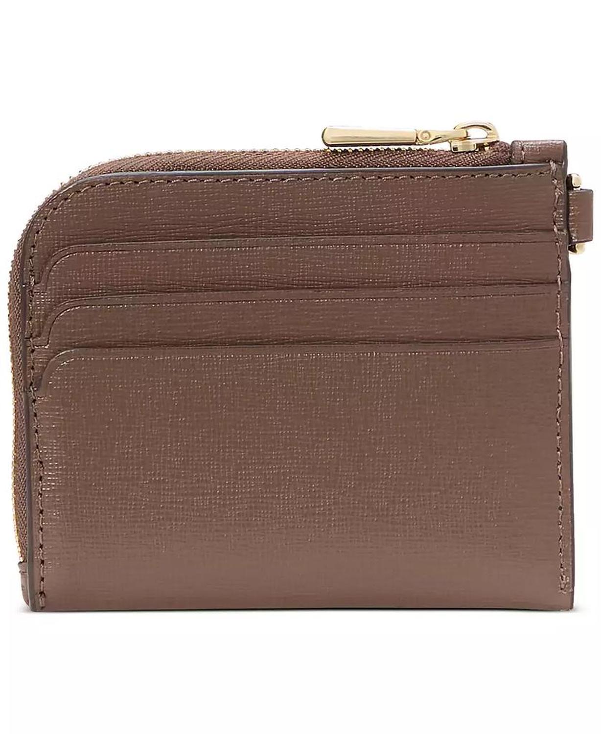 Devin Saffiano Leather Coin Card Case Wristlet