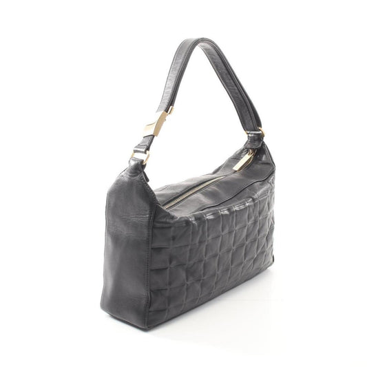 Chocolate Bar One Shoulder Bag Lambskin Gold Hardware