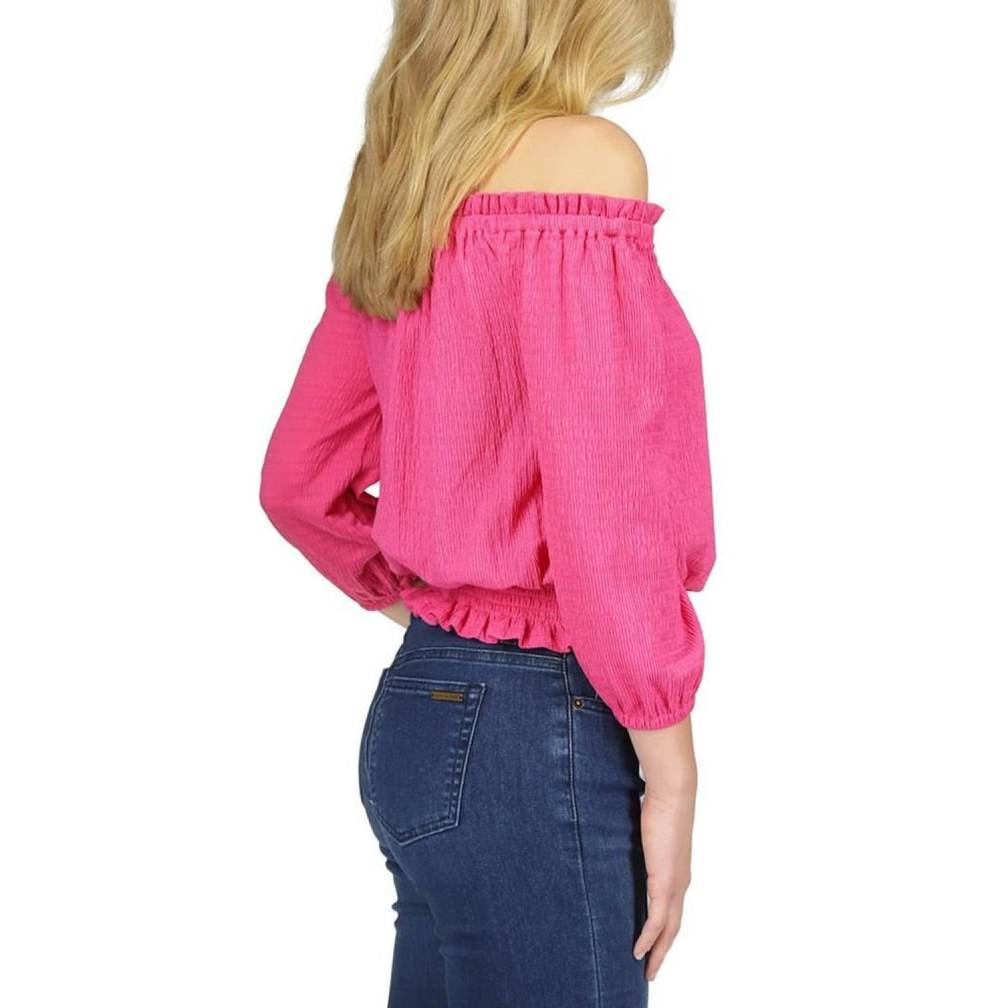 Women's Smocked Off-The-Shoulder Top