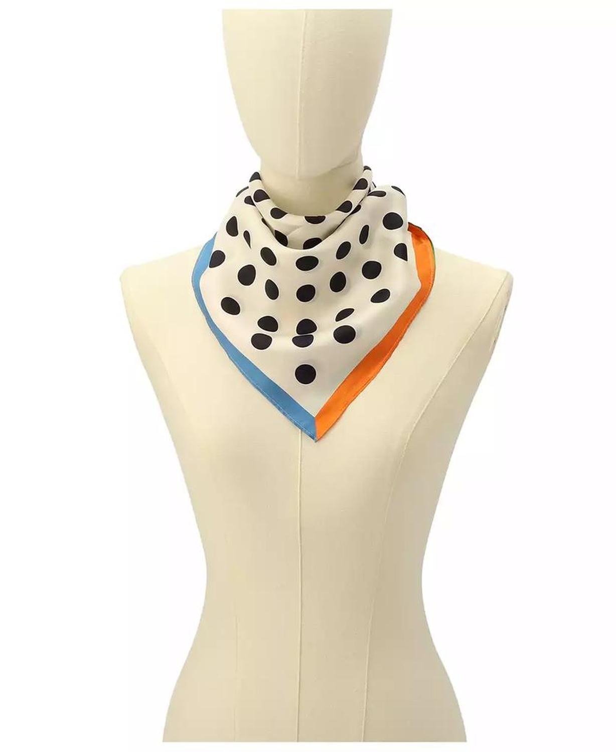 Women's Breezy Dot Silk Bandana Scarf