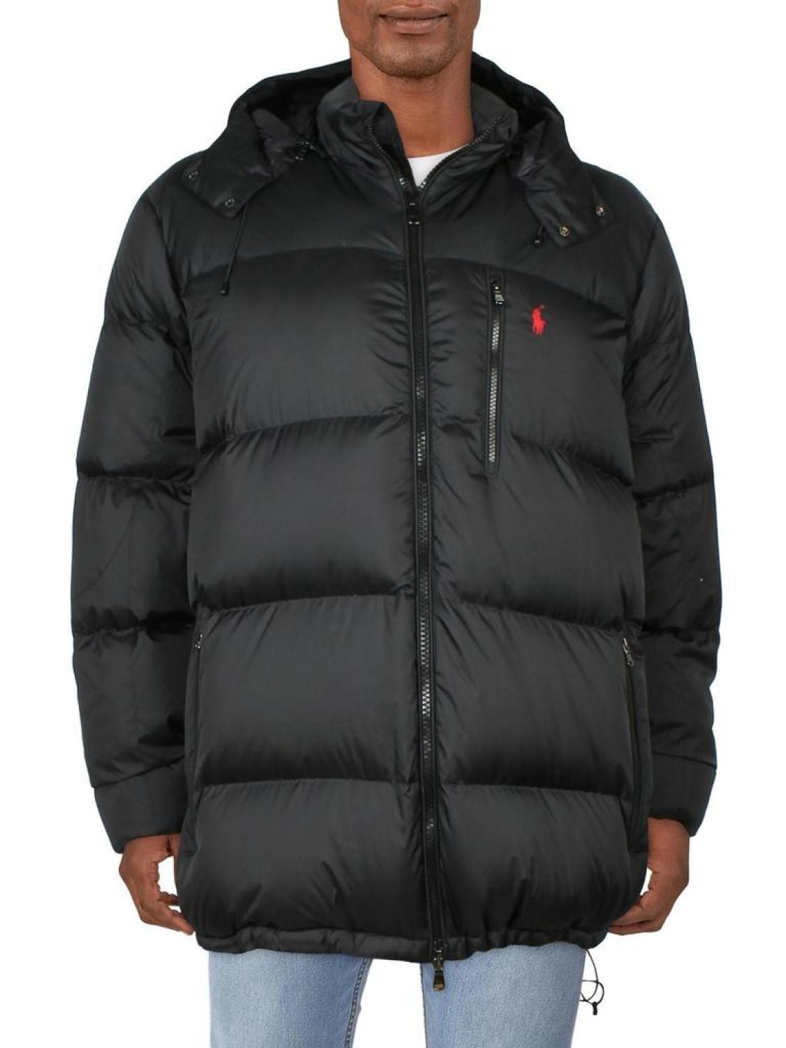 Big & Tall Mens Down Hooded Down Coat