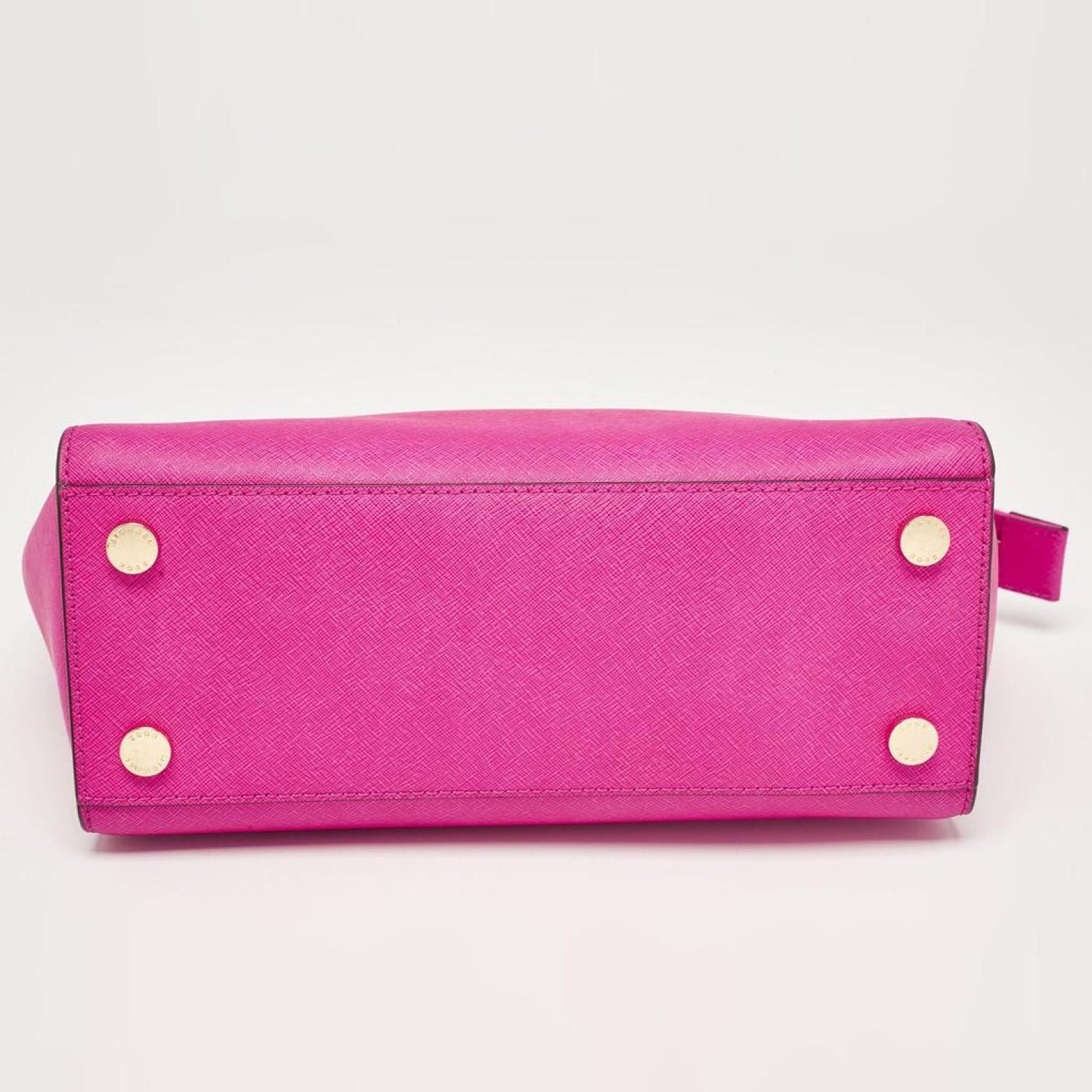 Michael Kors Magenta Saffiano Leather Medium Selma Tote