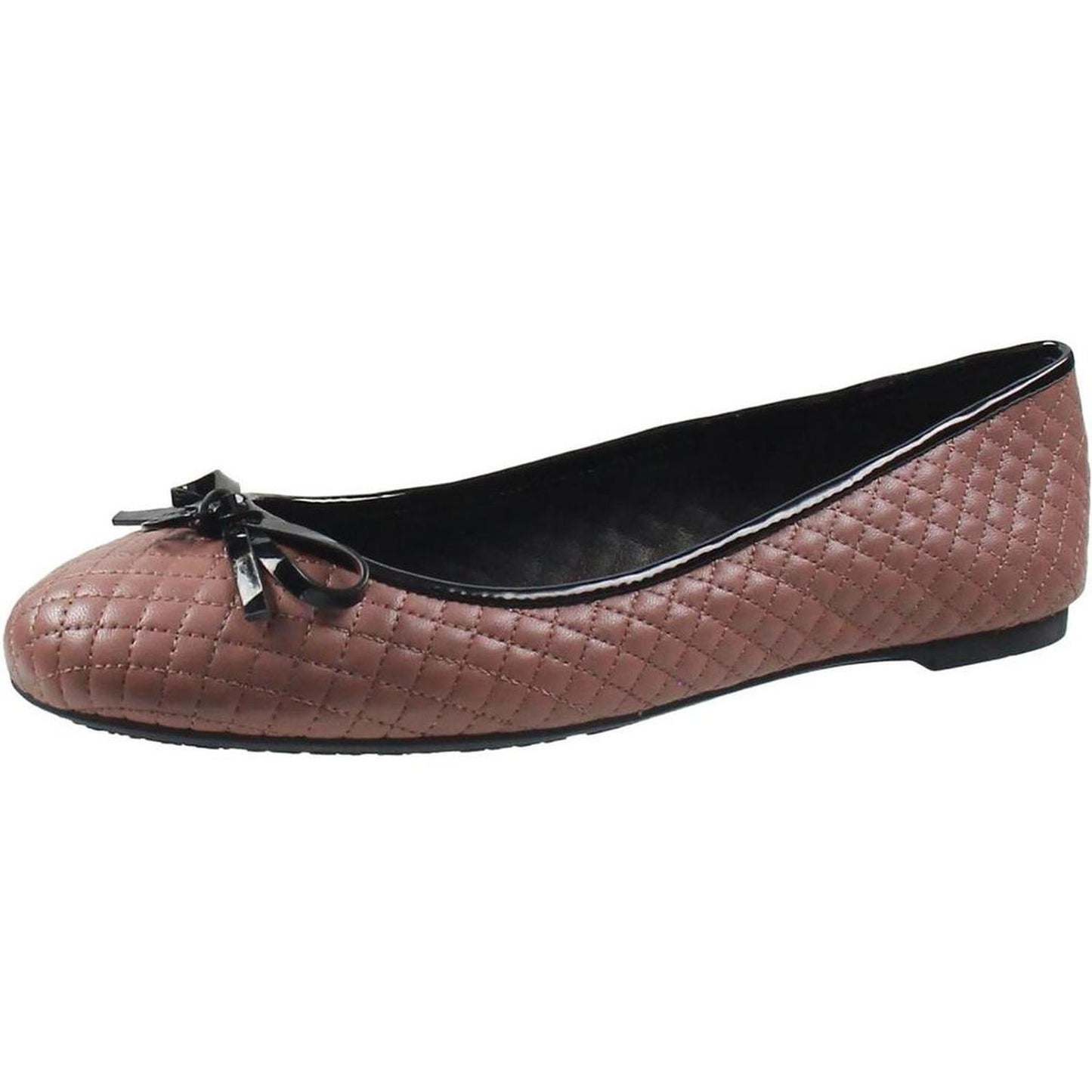 PW15E Womens Bow Leather Ballet Flats