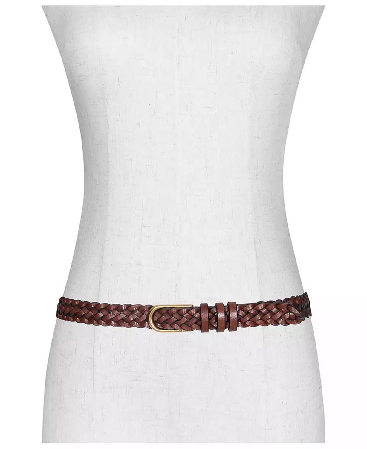 Micheal Kors Women's Braided Leather Belt