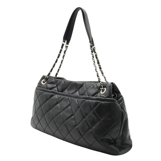 Chanel Logo Cc Leather Shoulder Bag (Pre-Owned)