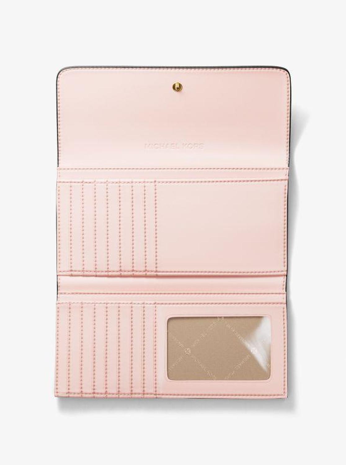 Jet Set Large Signature Logo Tri-Fold Wallet