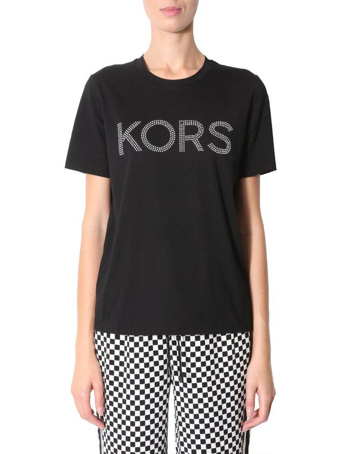 Michael Michael Kors Logo Embellished T-Shirt