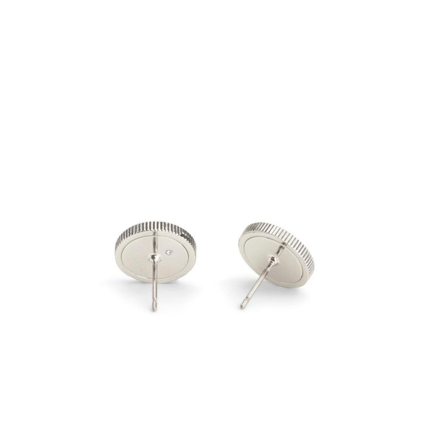 Faux Stone Signature Quilted Coin Boxed Stud Earrings