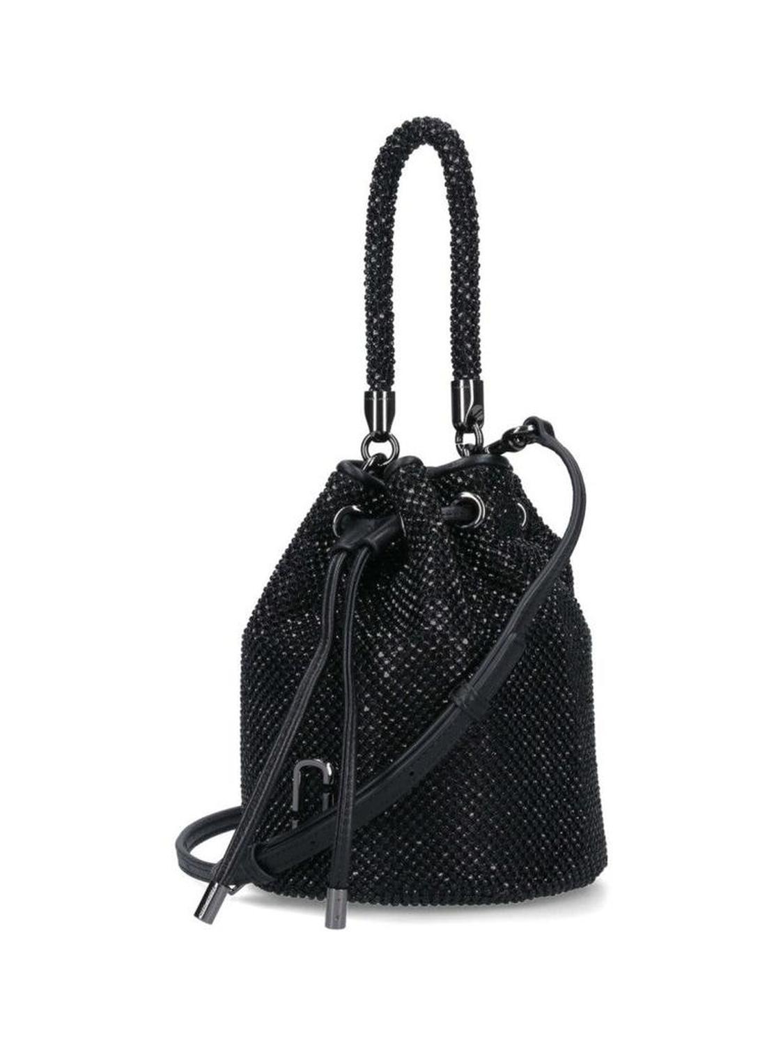 Mini Logo Bucket Bag – Black