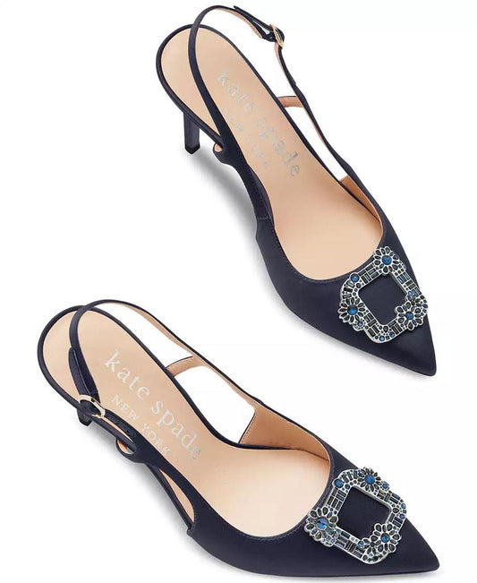 Women's Buckle Up Slingback Dress Pumps