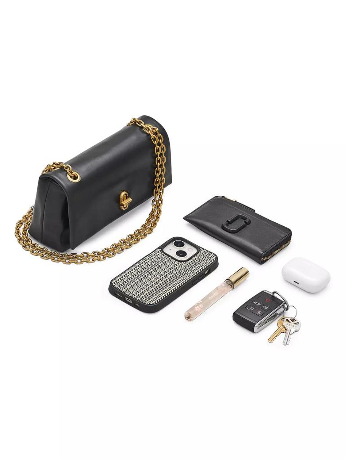 Dual Chain Leather Wallet