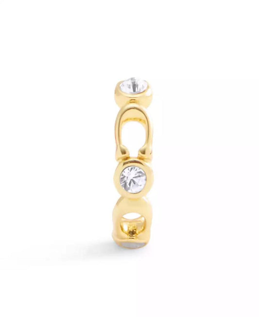 Faux Stone Signature Heritage Single Cuff Earrings