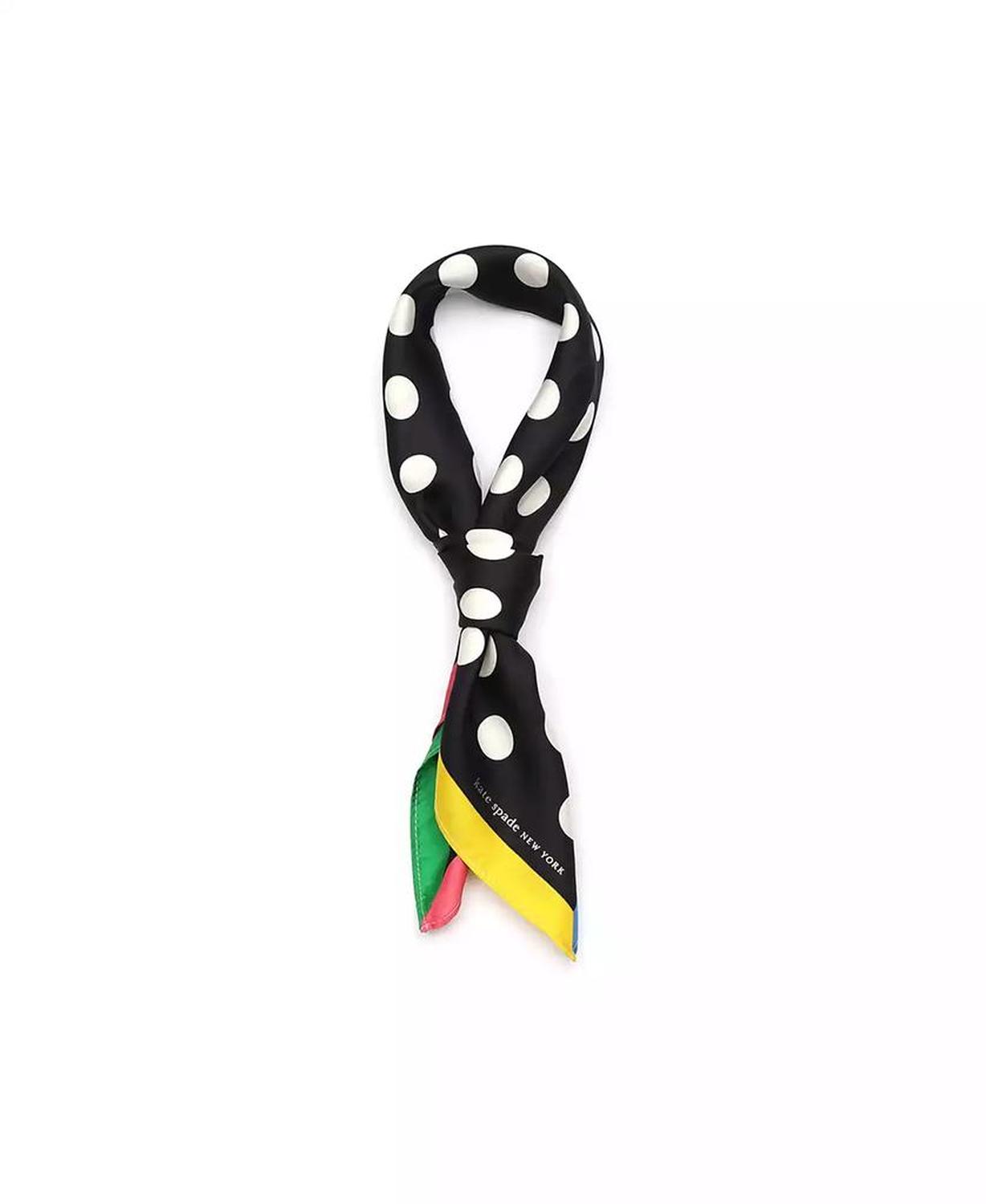 Women's Breezy Dot Silk Bandana Scarf