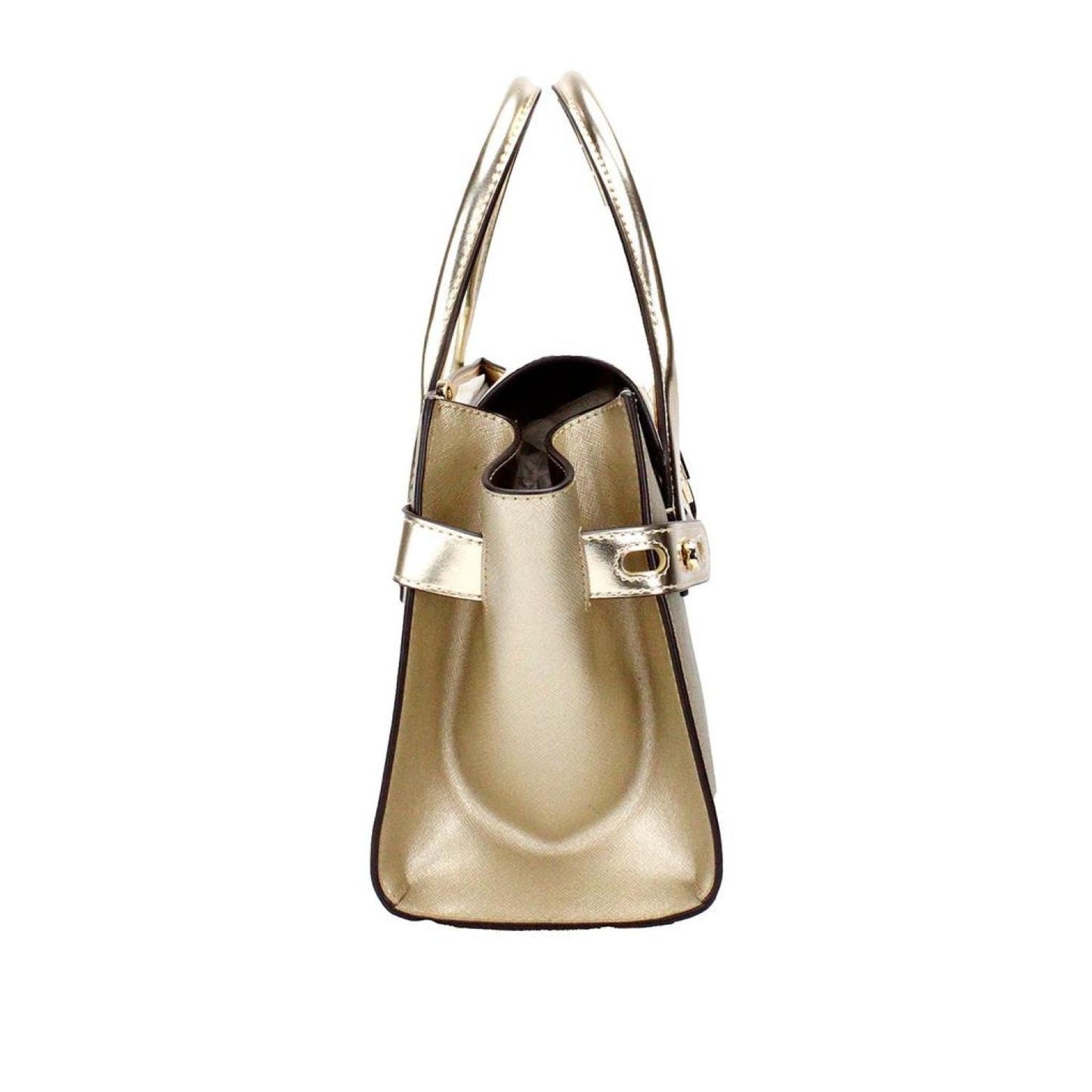 Michael Kors Carmen Medium Pale Saffiano Leather Satchel Purse Women's Bag