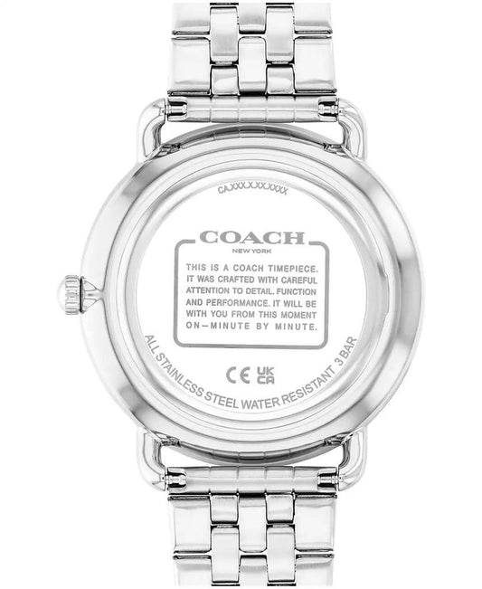 Men's Elliot Silver Tone Stainless Steel Bracelet Watch, 43mm