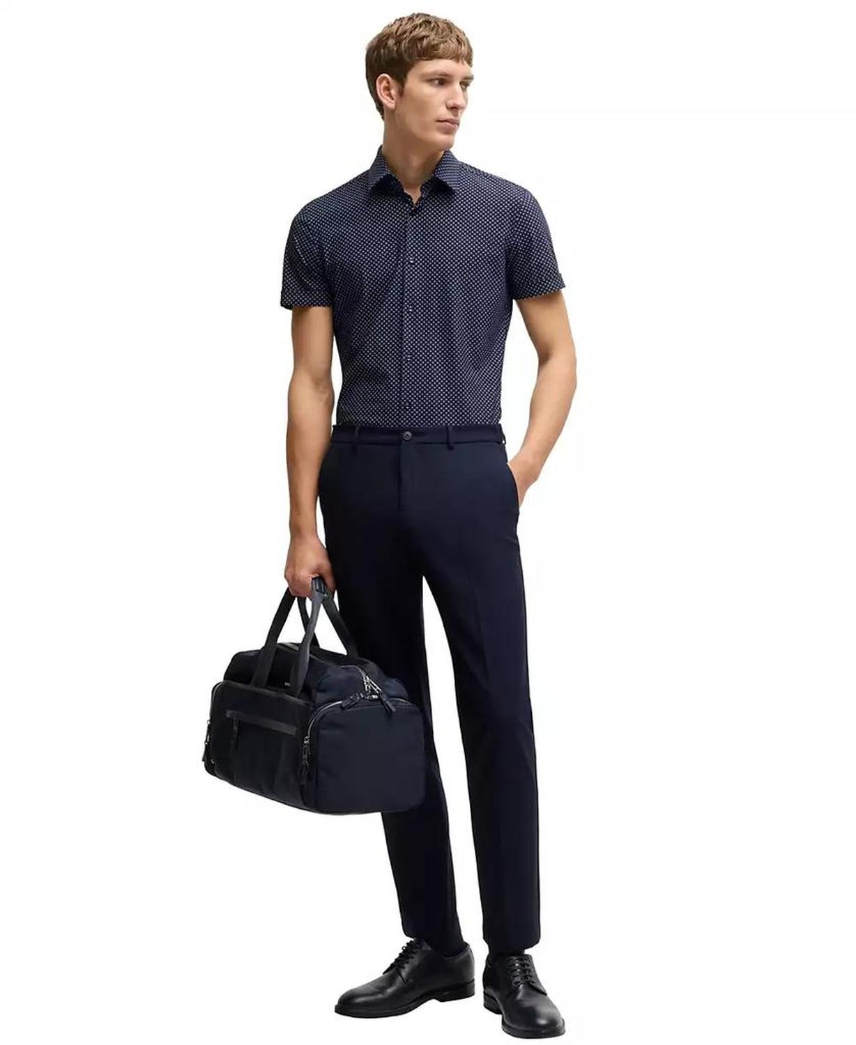 Men's Performance-Stretch Slim-Fit Dress Shirt