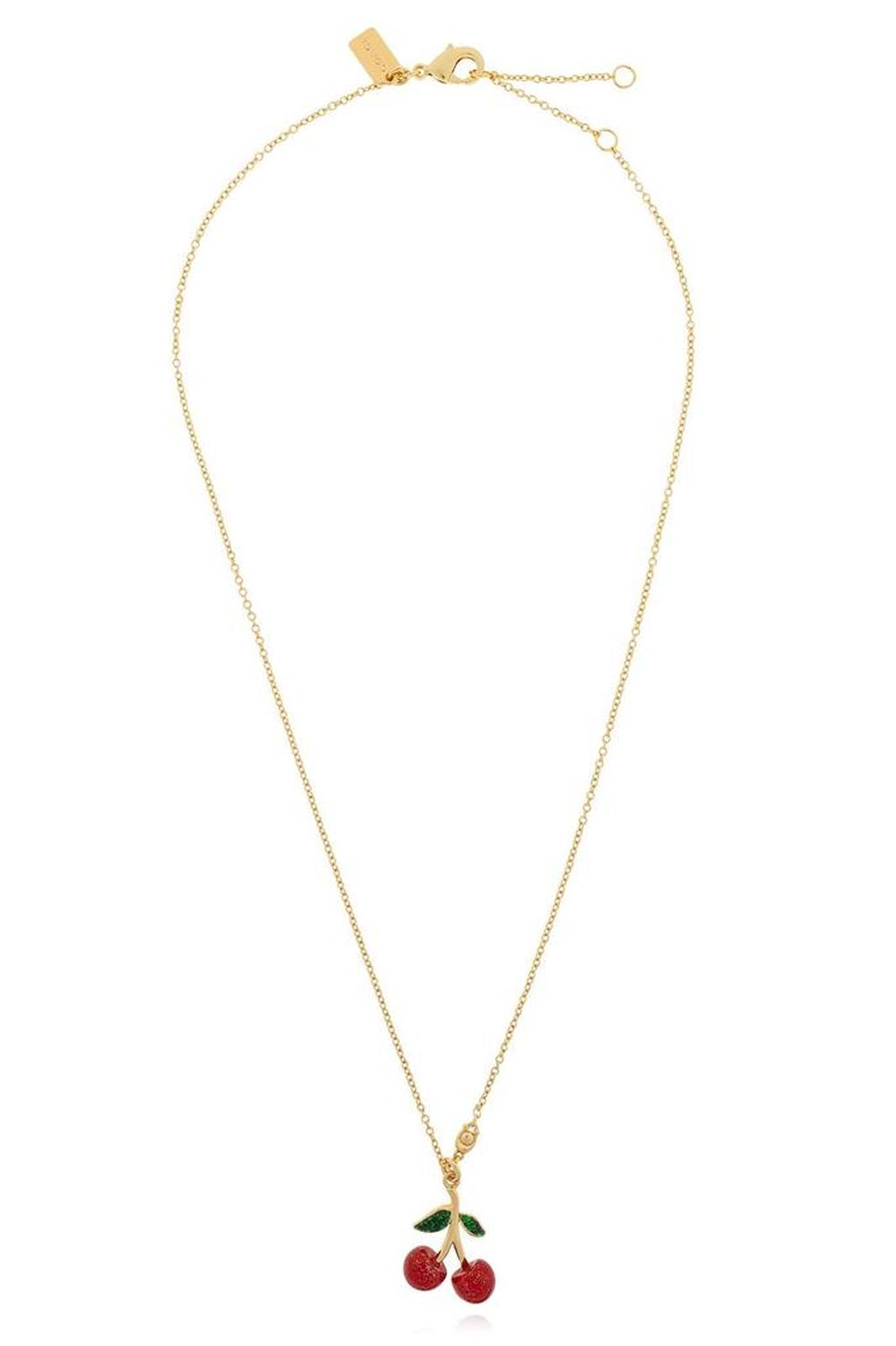 Coach Cherry Pendant Chained Necklace