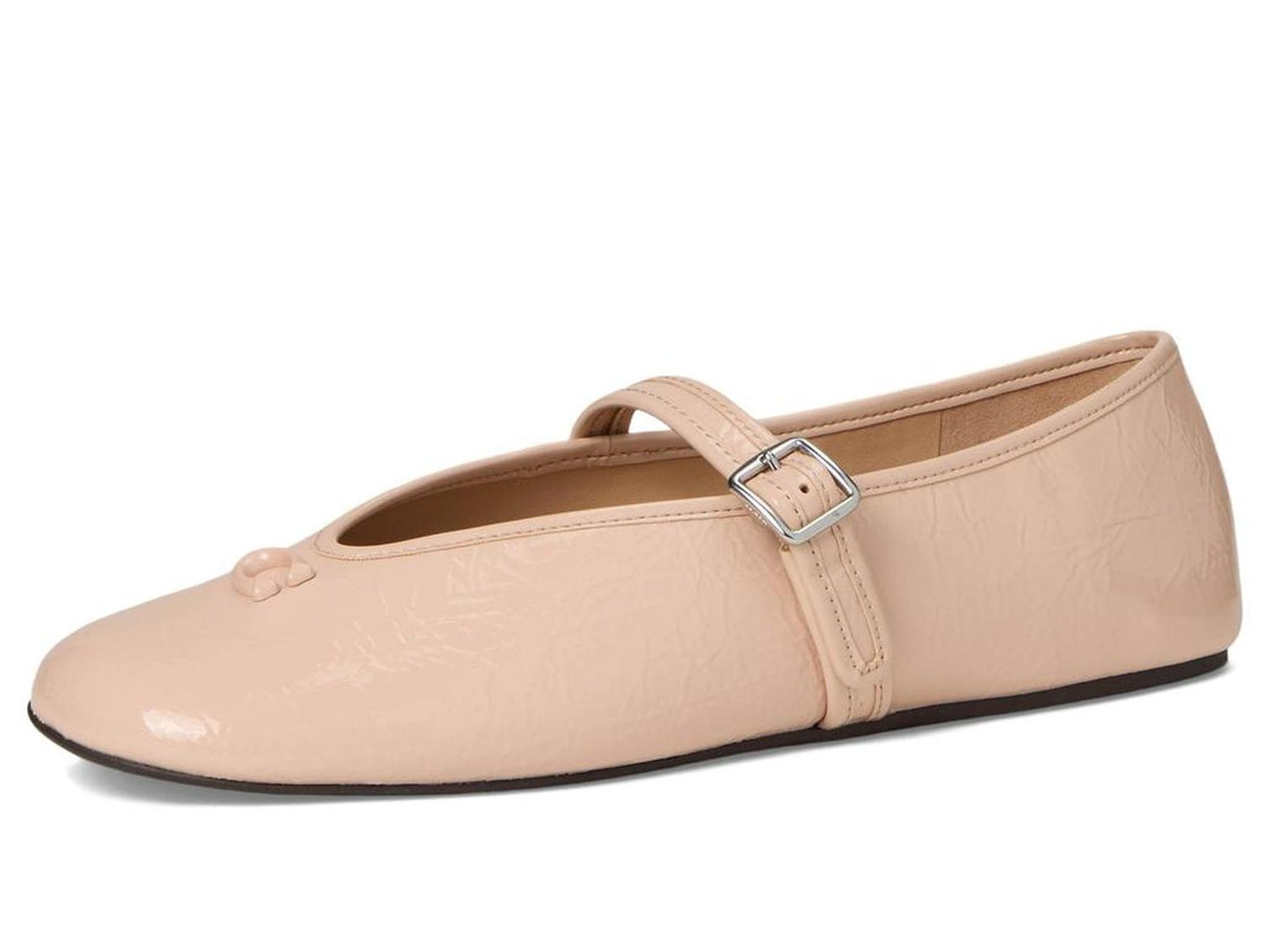 Sculpted C Crinkle Patent Leather Soft Mary Jane