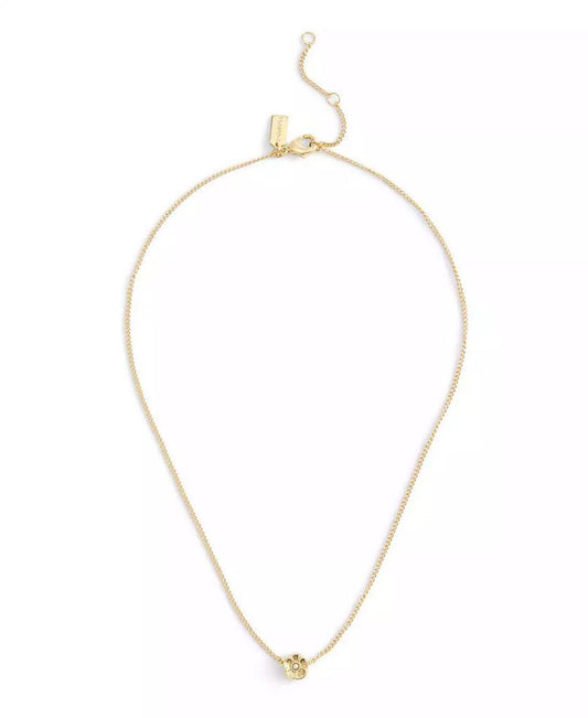 Faux Cultivated Pearl Signature Tea Rose Pendant Necklace