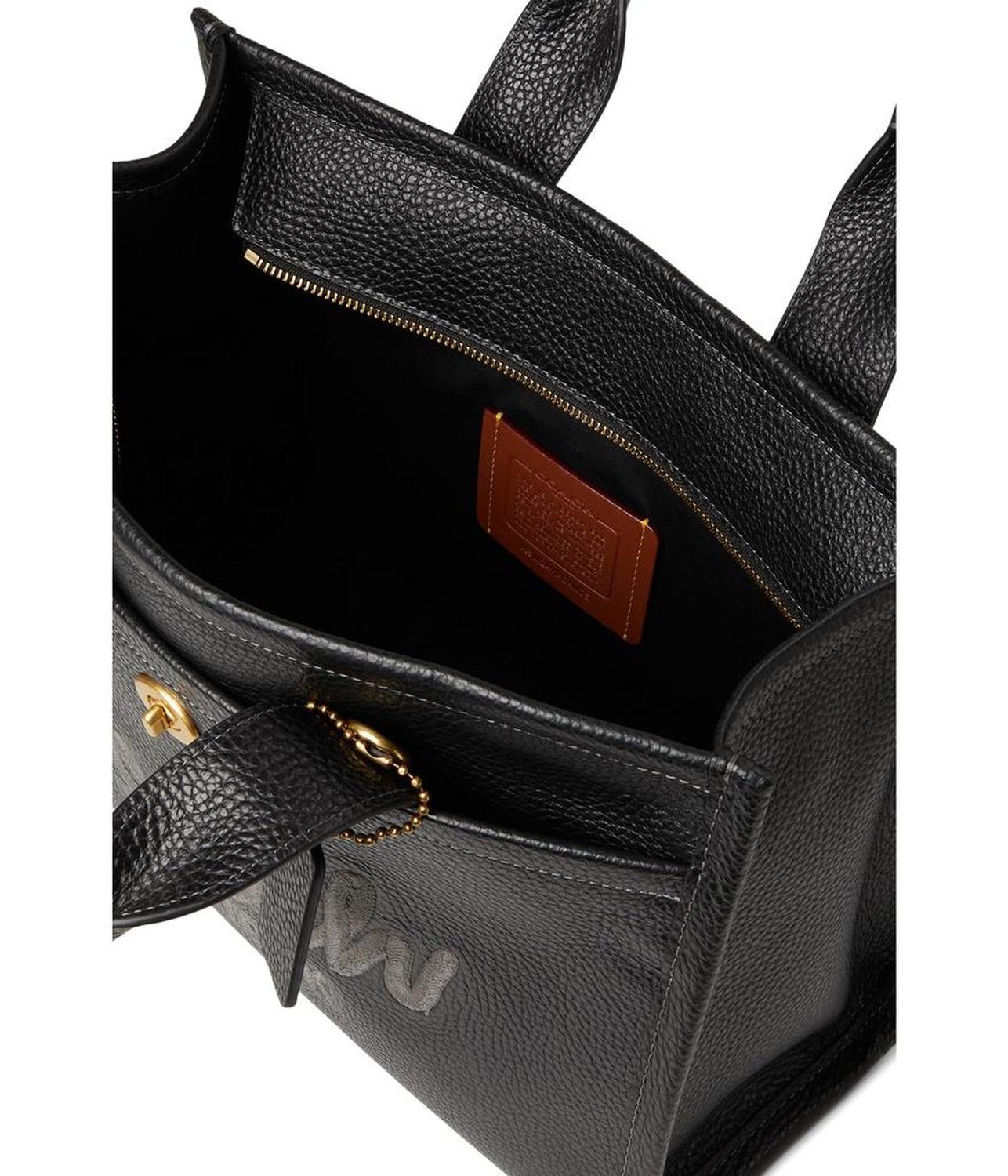 Bubble Leather Cargo Tote