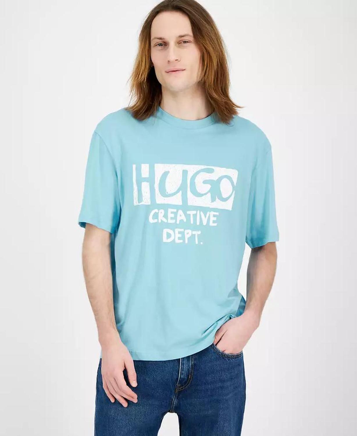 Men's Nugocrea Creative Department Short Sleeve Crewneck Logo Graphic T-Shirt