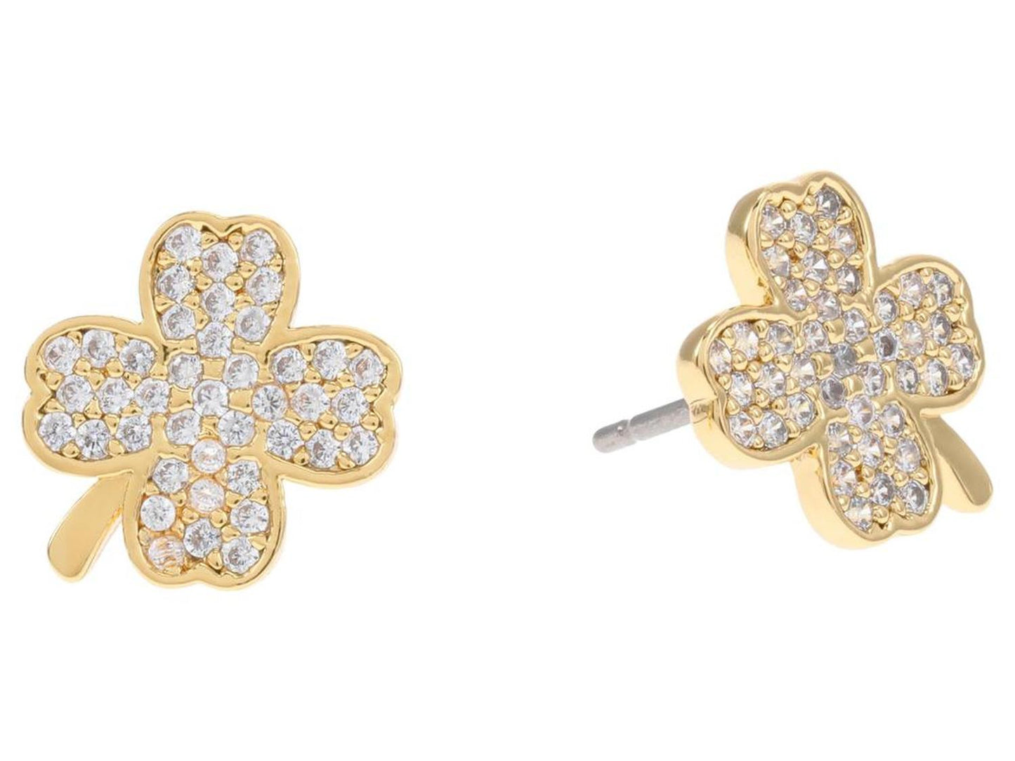 Pave Clover Studs