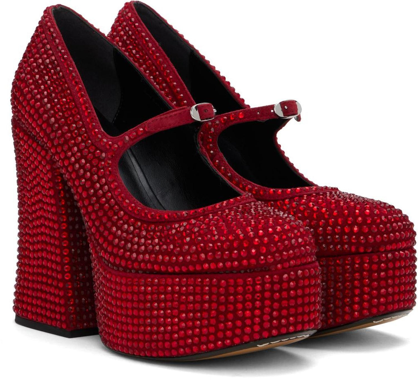 Red 'The Kiki Platform Mary Jane' Heels