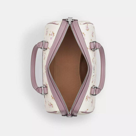 Rowan Satchel Bag With Floral Print