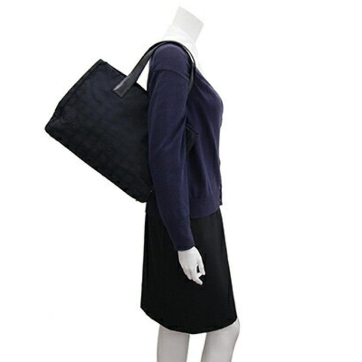 Chanel Travel Line Canvas Tote Bag (Pre-Owned)
