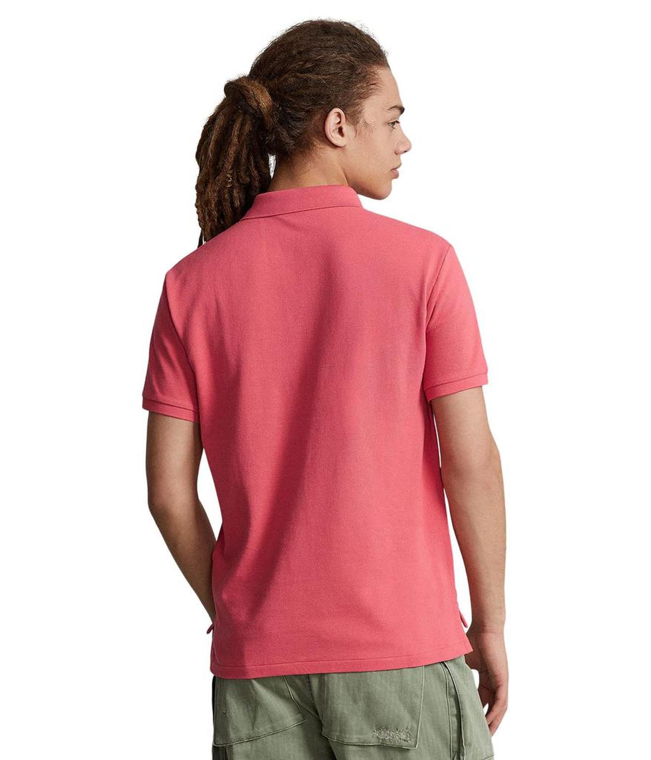 Custom Slim Fit Mesh Polo Shirt
